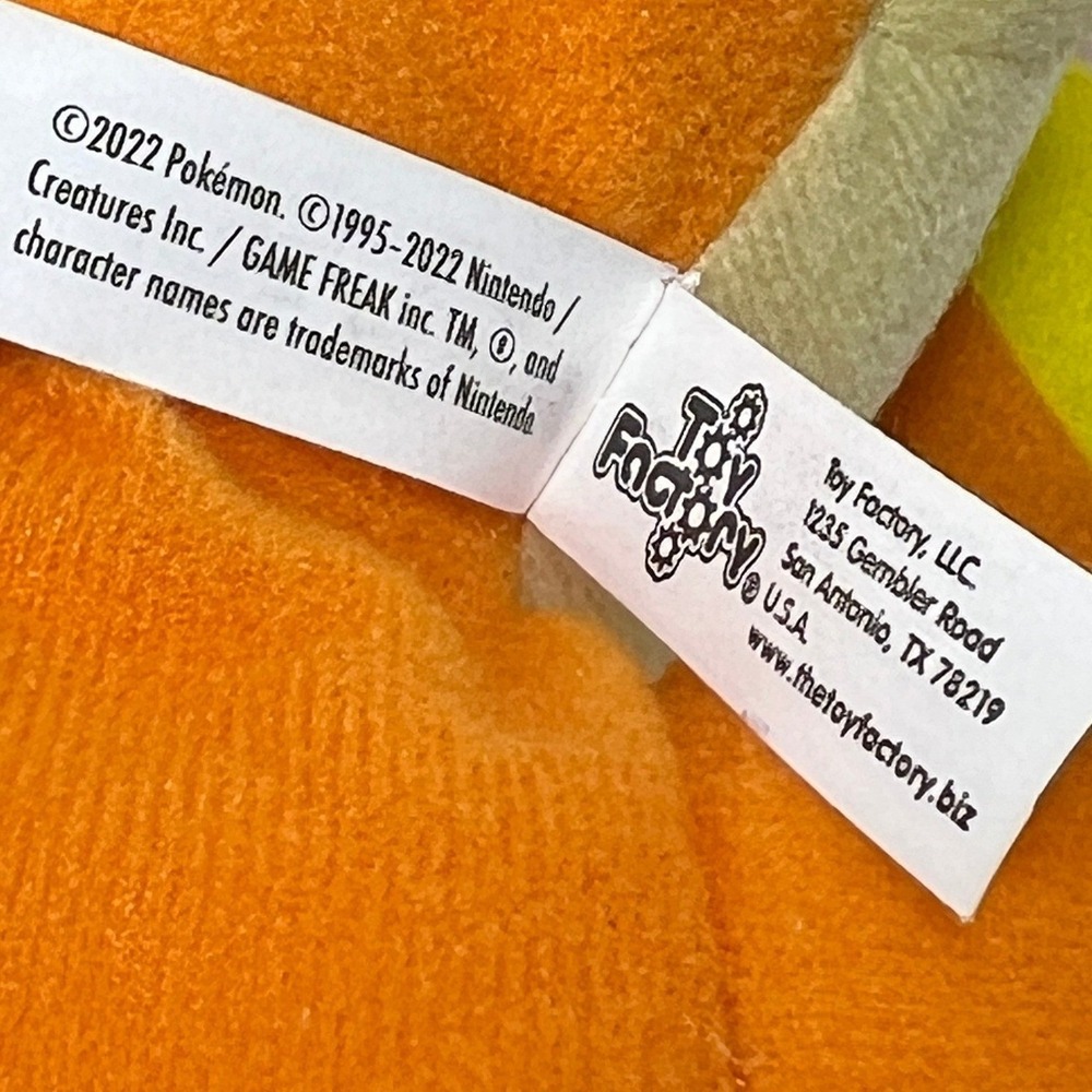 The Toy Factory Pokemon Charmander Plush Stuffed Animal Orange 13 Inch with tags - Picture 11 of 15